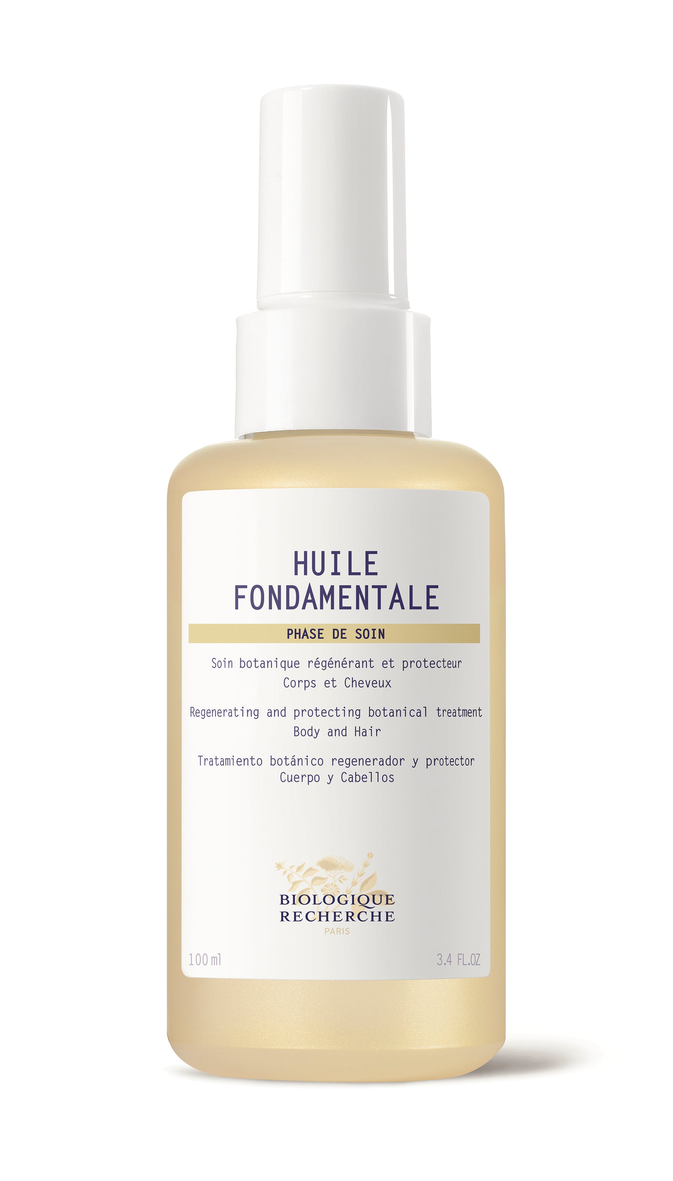 Regenerating & Protecting Botanical Body and Hair Oil - 100% Natural Treatment for Dry Skin & Damaged Hair - 3.4 fl oz/100ml - Perfect for Daily Moisturizing, Scalp Care & Split End Repair
