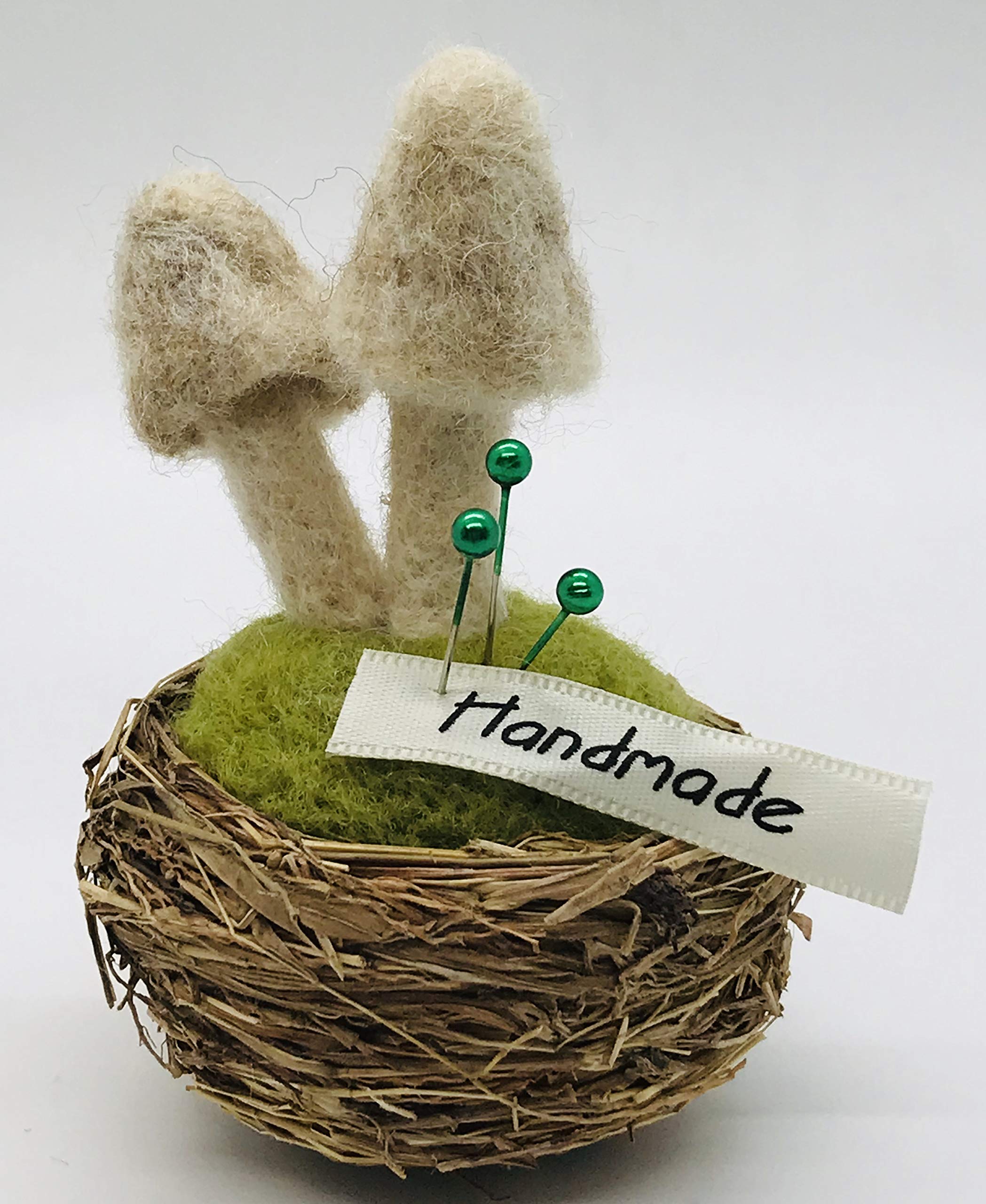 Felt Mushroom Pin Cushion for Sewing & Crafting