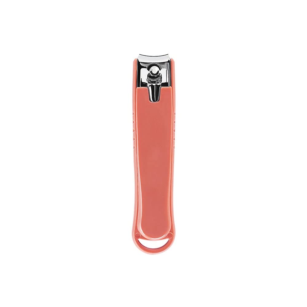 Professional Large Carbon Steel Toenail Clippers with Clip Catcher & Nail File - 1PC Heavy Duty Nail Clipper for Thick Toenails (Red) - Perfect for Home Pedicure, Travel & Elderly Foot Care