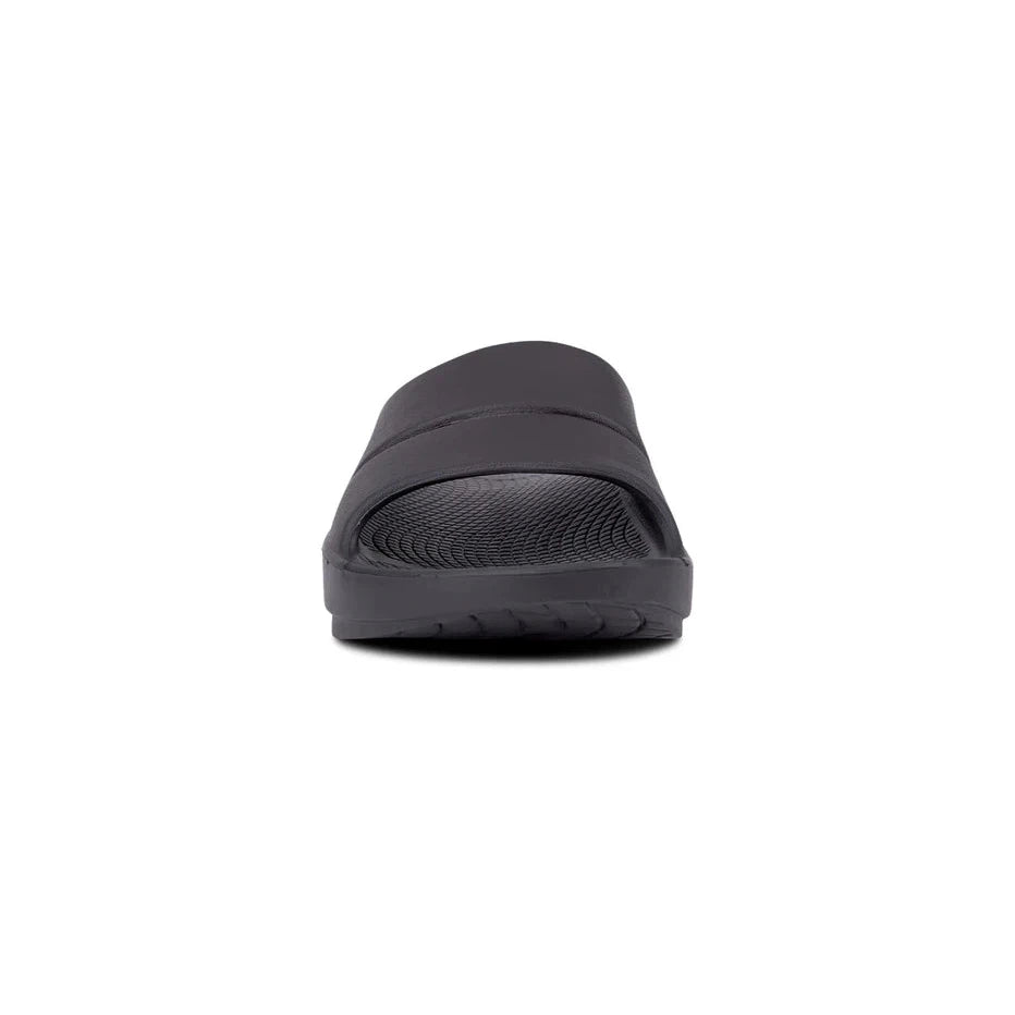 Ooahh Slide Black - Premium Non-Slip Slides for Men & Women | Comfortable House Slippers for Indoor/Outdoor Use, Lounge, Beach, Poolside