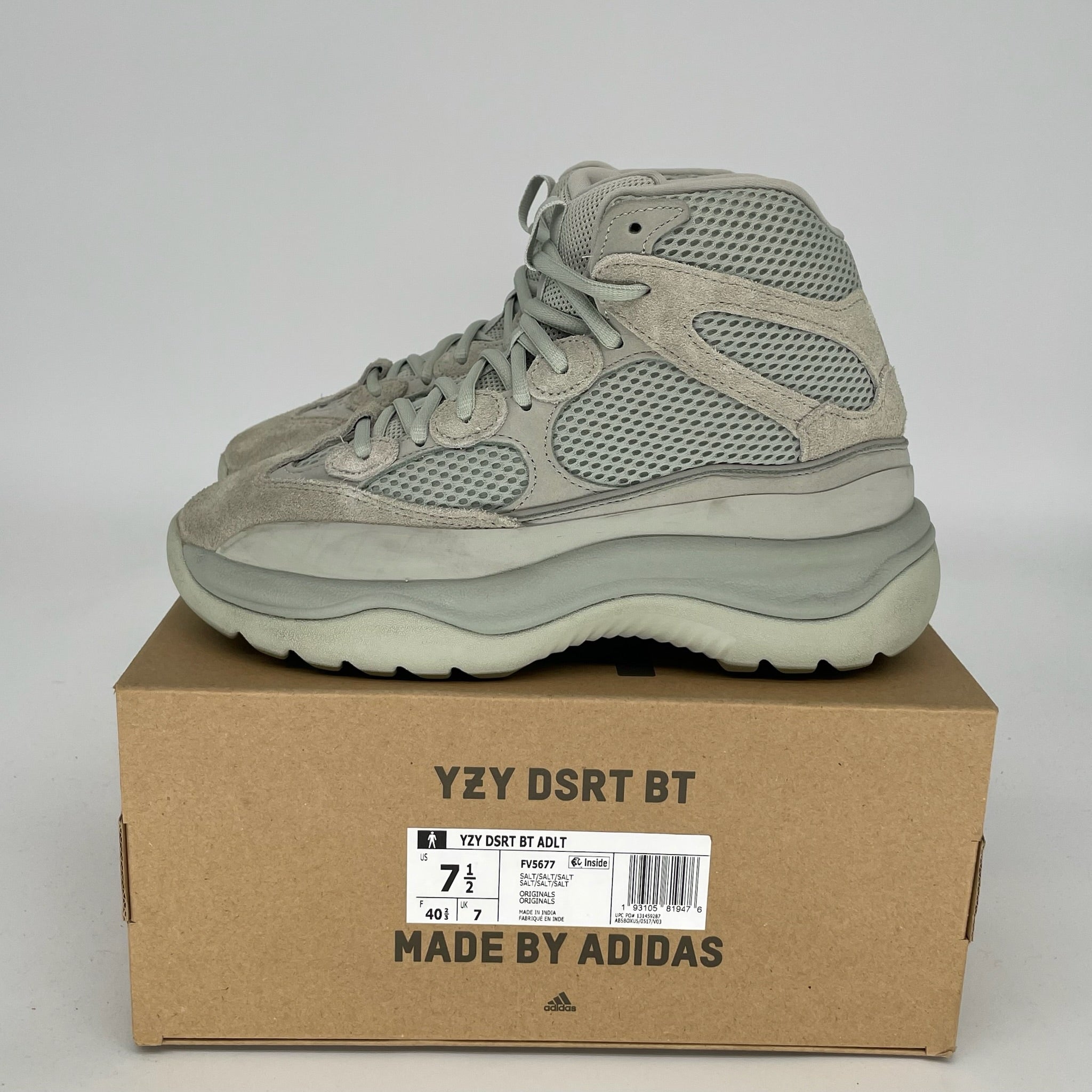 Adidas Yeezy Desert Boot Salt - Men's Size 7.5 (FV5677) | Stylish & Comfortable Hiking & Outdoor Shoes for Adventure Enthusiasts