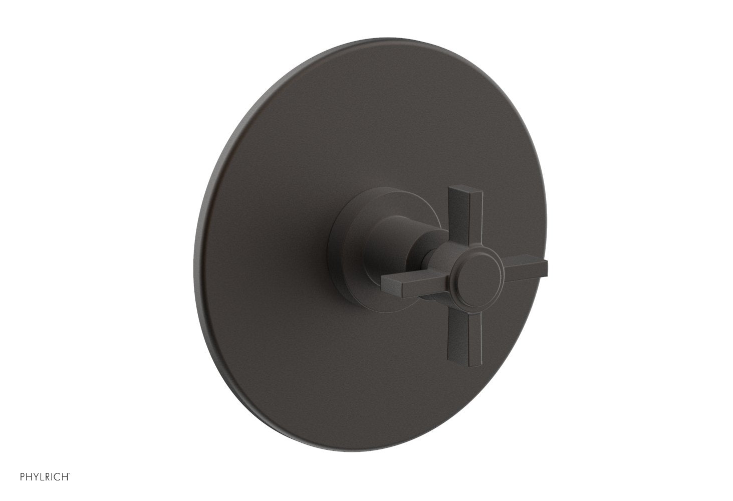 BASIC 1/2 Thermostatic Shower Trim with Blade Cross Handle - DTH137 - Perfect for Modern Bathroom Renovations & Spa-Like Shower Experience