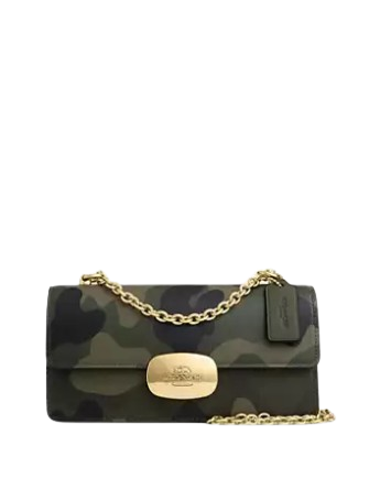 Coach Eliza Flap Crossbody Bag with Camo Print - Stylish & Compact Shoulder Bag for Women | Perfect for Work, Travel & Everyday Use