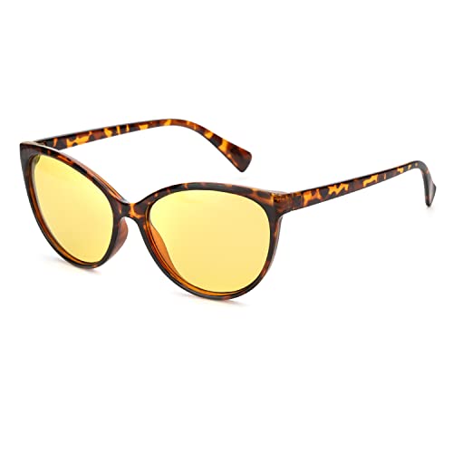 Tortoiseshell Frame/Yellow Night-vision Glasses