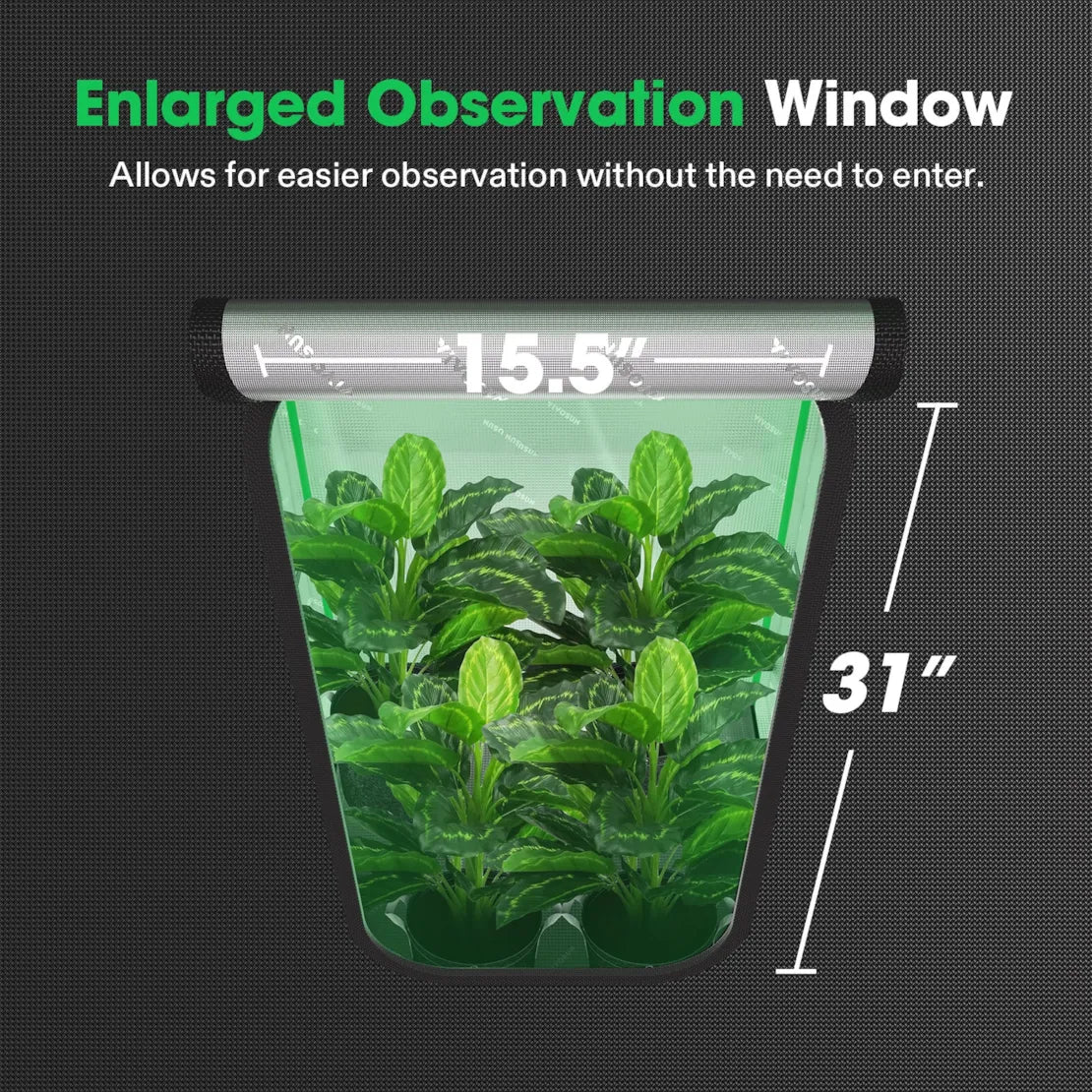 Vivosun Grow Tent Pro P276 | 2.7' x 2.7' x 5' Indoor Hydroponic Grow Room for Plants, Herbs & Vegetables | Perfect for Home Gardening & Indoor Farming