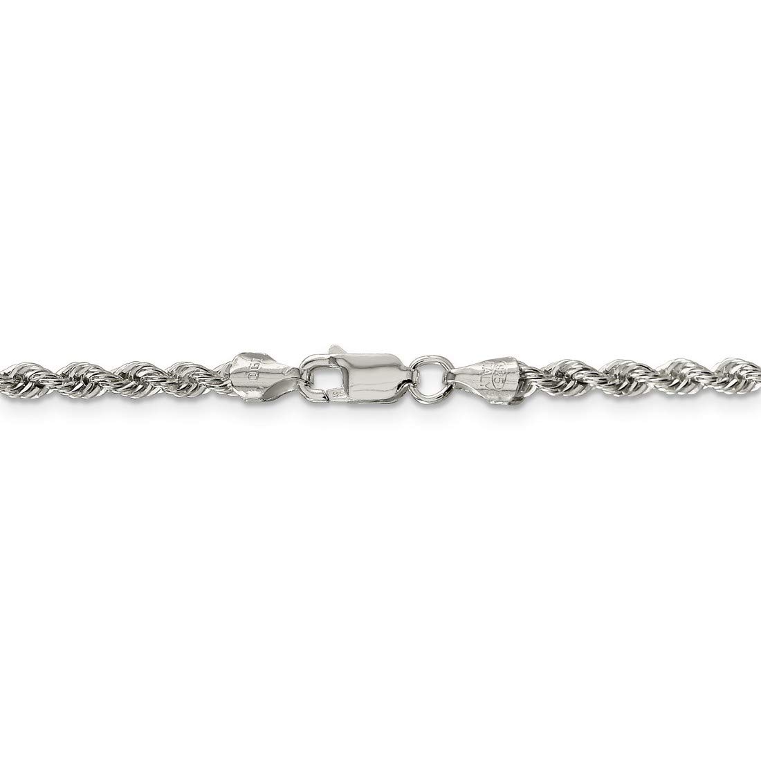 Sterling Silver Solid Heavy Rope Chain Necklace, Bracelet or Anklet - Durable Jewelry for Men & Women - Perfect for Everyday Wear, Gifts & Special Occasions