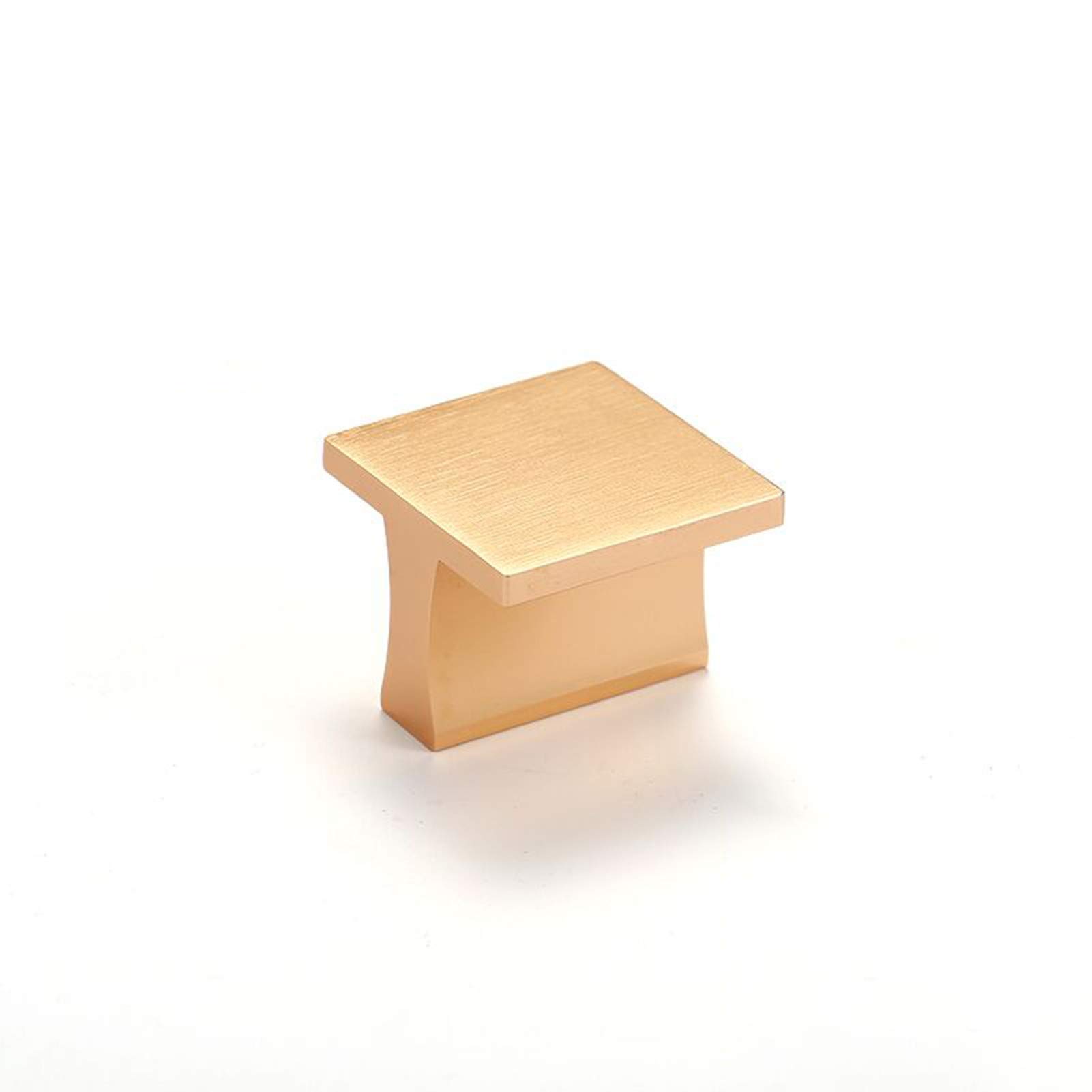 **Aluminum Alloy Flat Cabinet Handles - Gold Single Hole Kitchen & Bathroom Drawer Pulls with Screws (1pc) - Perfect for Modern Cabinets, Cupboards, and Furniture Hardware**