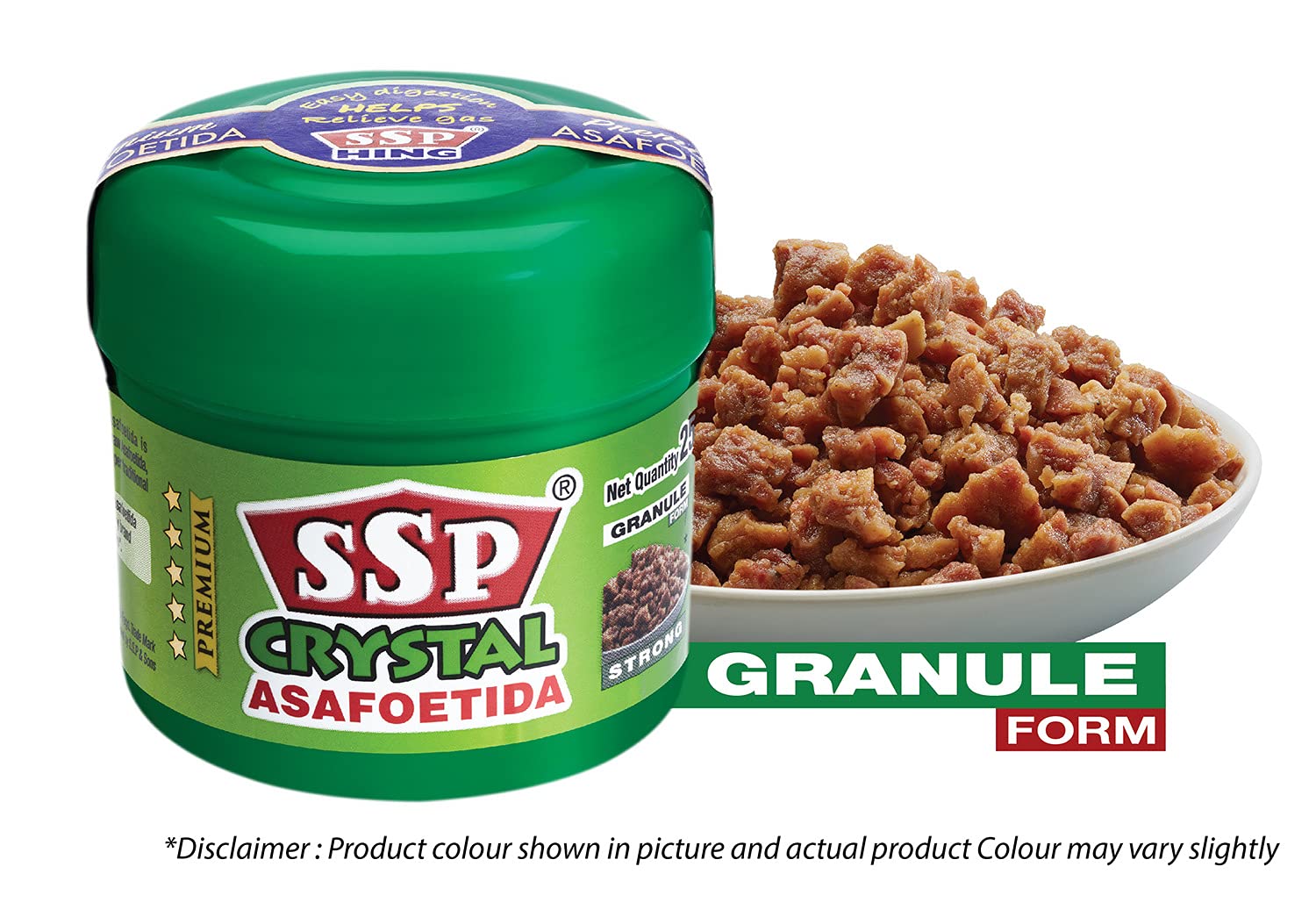 SSP Asafoetida Crystal (Hing) 10G - Premium Strong Granules for Authentic Indian Cooking | Adds Rich Flavor to Curries, Lentils & Vegetarian Dishes | 5 Gram Resealable Pack | Perfect for Home Chefs & Ayurvedic Recipes