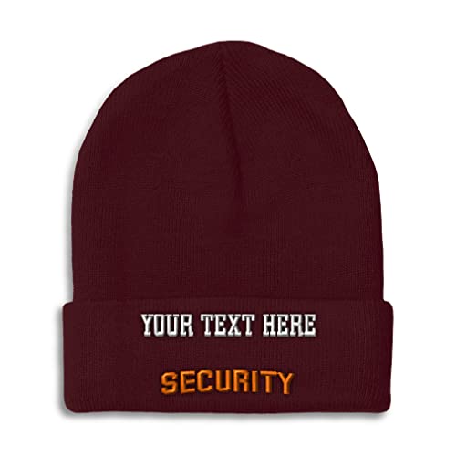 Burgundy Personalized Text Here