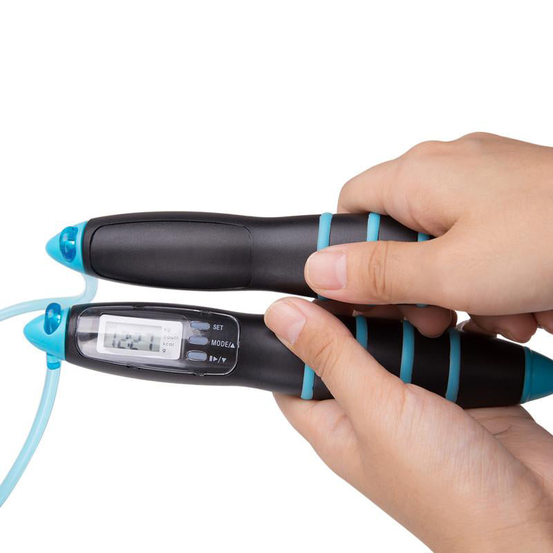 Best Cordless Skipping Rope with Calorie Counter & Timer - Perfect for Home Workouts, Weight Loss & Cardio Training