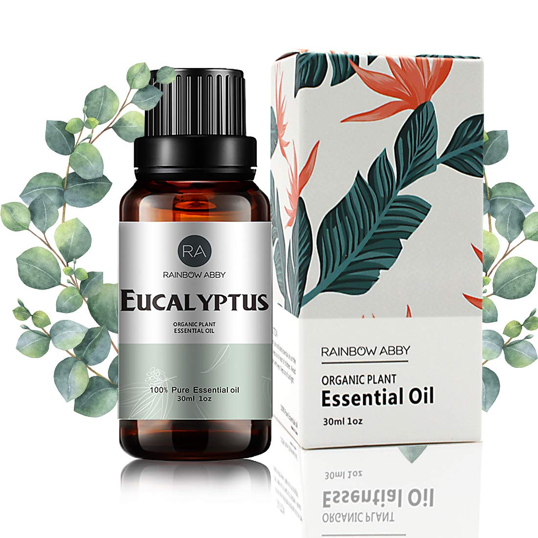 100% Pure Natural Organic Eucalyptus Essential Oil (30ML) - Aromatherapy Oil for Diffusers, Massage, Skin Care, Yoga & Better Sleep | Perfect for Relaxation, Stress Relief & Home Spa