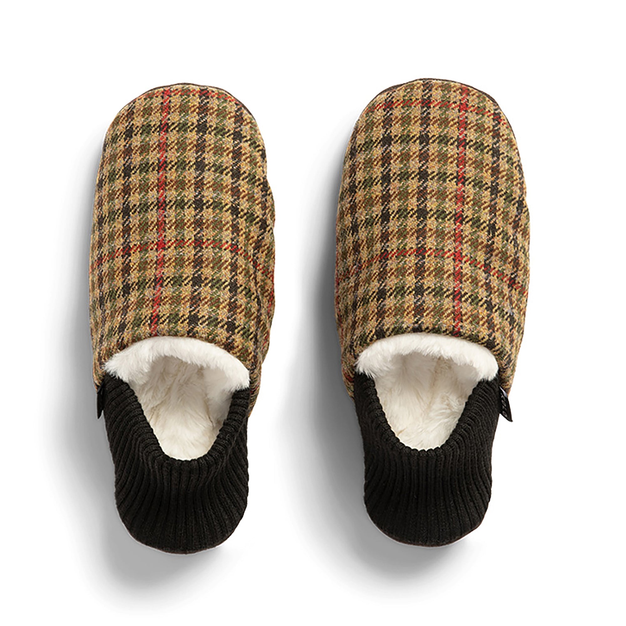 Finn Tweed House Shoes - Warm Fur Lined Indoor Slippers for Men & Women - Cozy Home Comfort for Winter & Relaxation