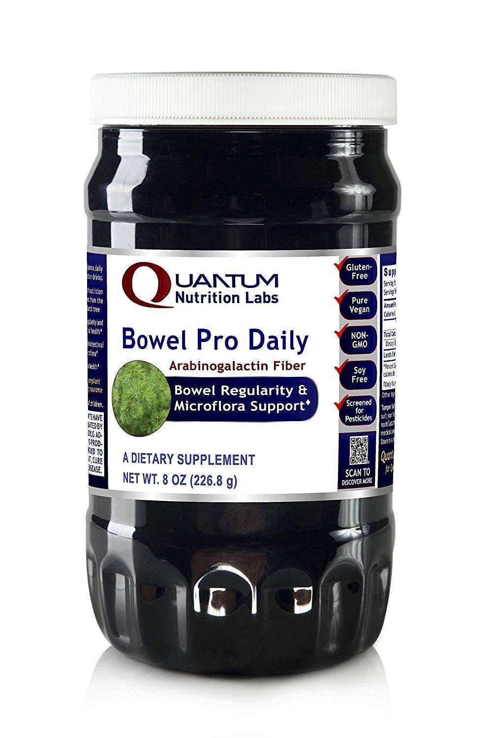 QNL Bowel Pro Daily - Organic Prebiotic Fiber Powder for Digestive & Gut Health - Vegan Immune Support Supplement - Delicious Flavor - 8 oz | Supports Regularity & Boosts Immunity - Perfect for Smoothies, Yogurt & Daily Wellness Routine