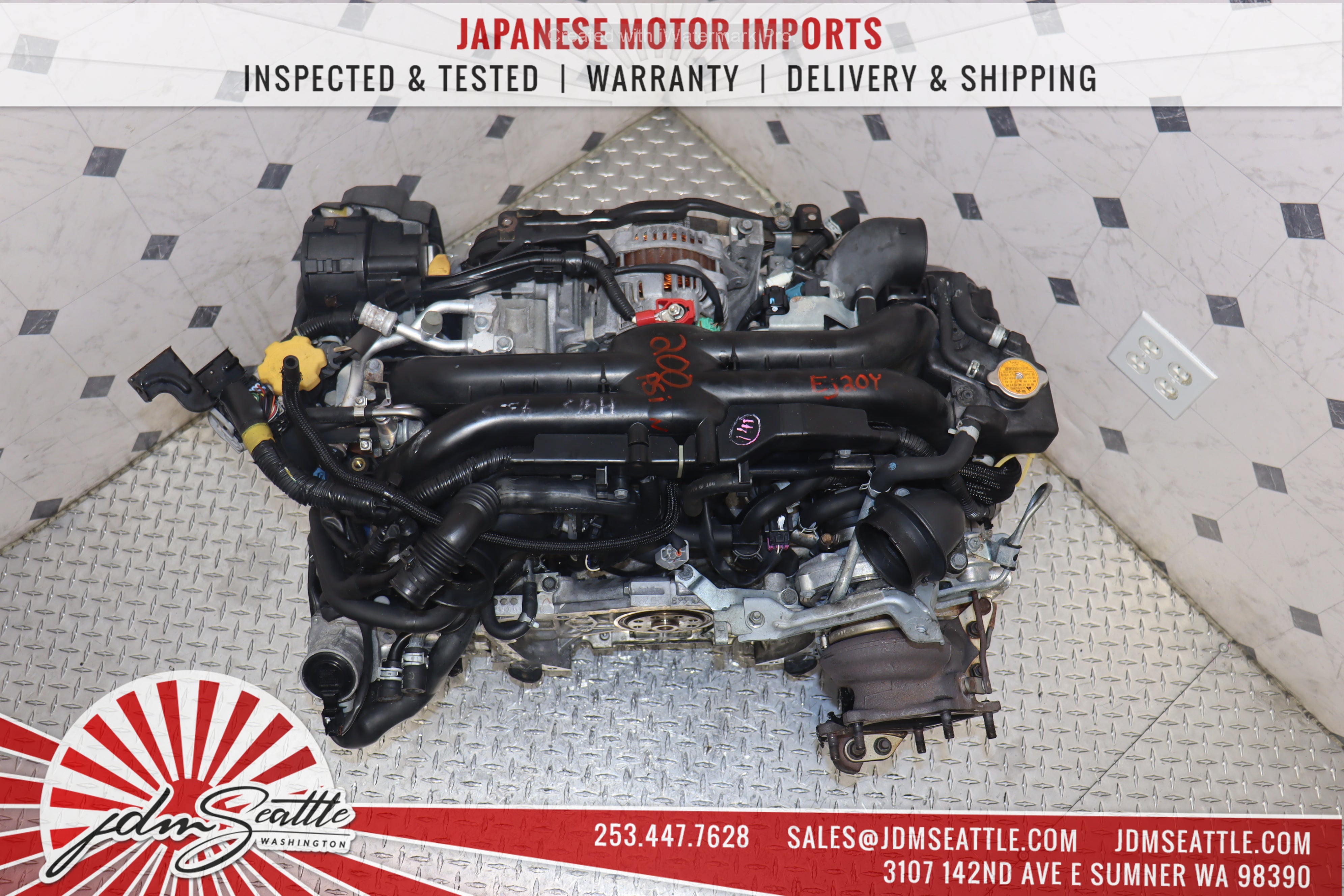 JDM EJ20Y DUAL AVCS 2.0L Engine for 2008-2014 Subaru Impreza WRX & Forester - Direct Replacement for 2.5L EJ255 - Performance Upgrade for Off-Road & Street Racing