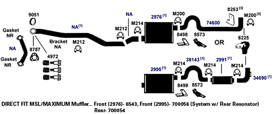 AP Exhaust Muffler 700056 - For Car & Truck Exhaust Systems