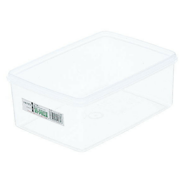 Entec Hi Pack Rectangular Stackable Food Storage Container 9.1x6.6 Inches - Airtight Kitchen Organizer for Meal Prep, Leftovers & Pantry Storage