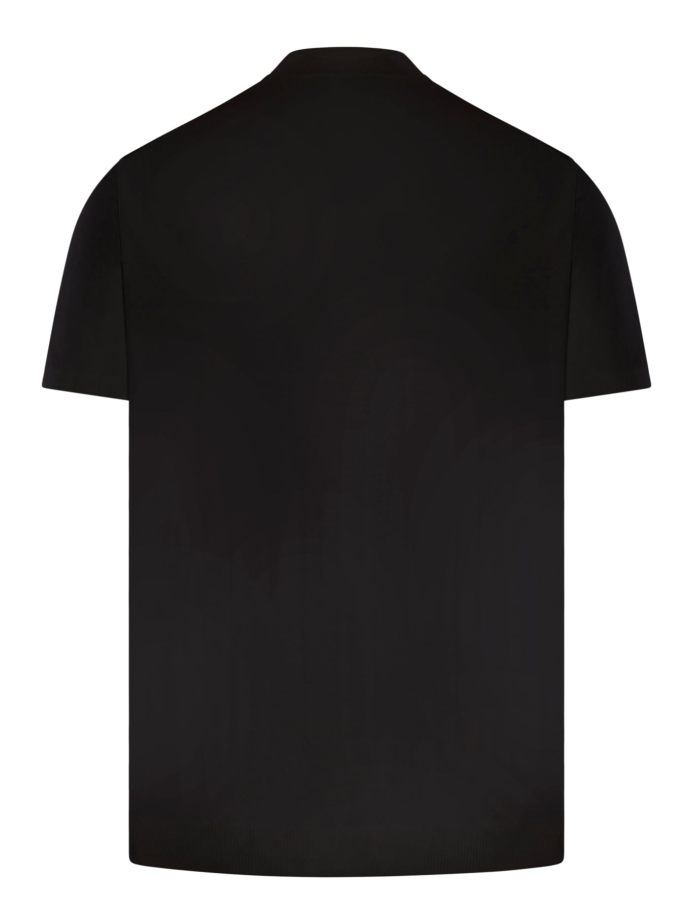 Roberto Collina Knitted T-Shirt for Men - Soft Cotton Black Crew Neck Tee RB10023 RB1009 | Casual Wear, Layering, Everyday Outfits