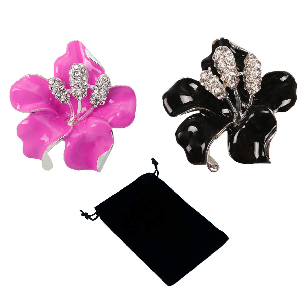 Seven Wolves Rhinestone Brooch Pin for Women - Wedding & Banquet Accessory