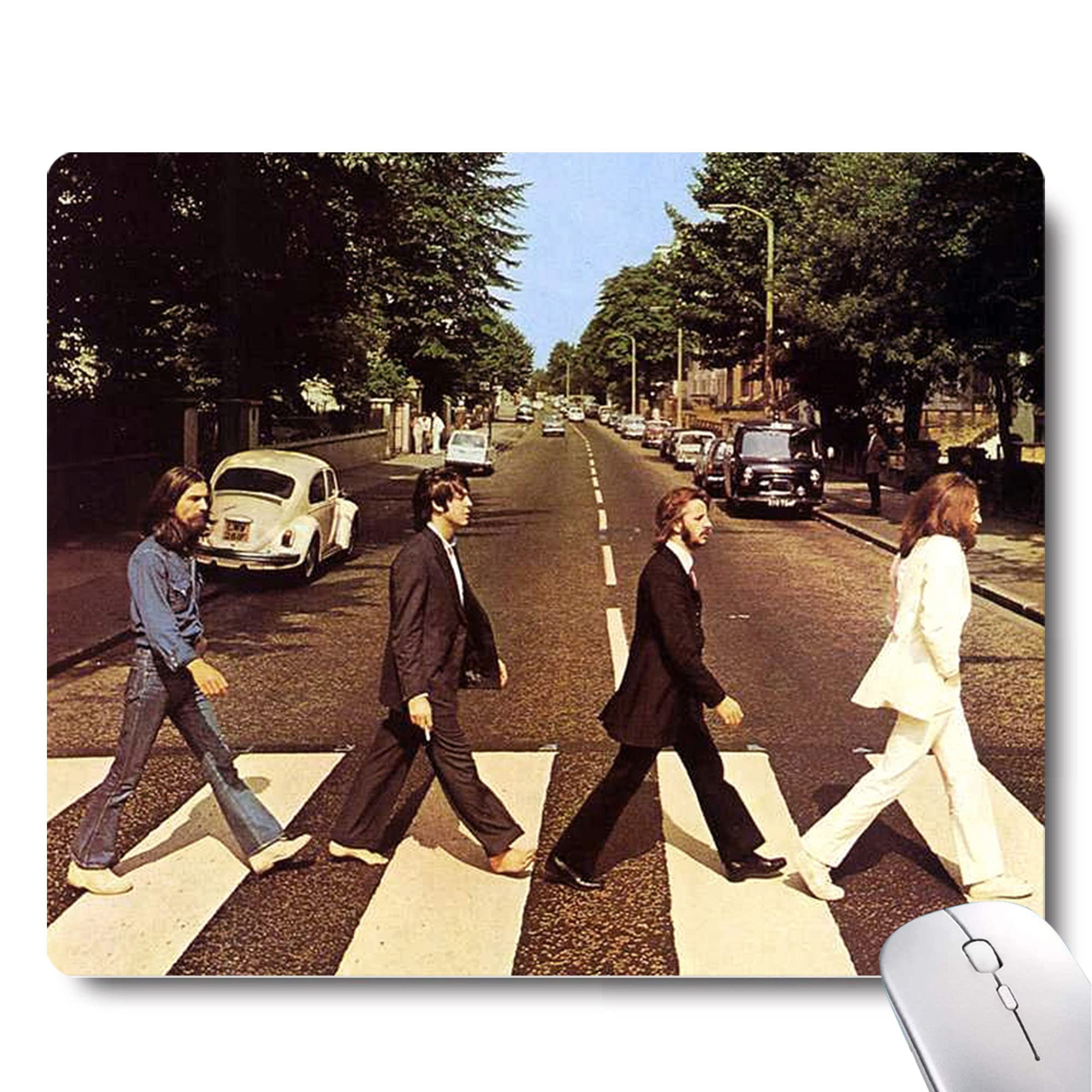 The Beatles Forever Live Mouse Pad - Non-Slip Gaming Mouse Mat with Rubber Base for Laptop & Wireless Mouse - Perfect Desk Decor for Office, Gaming & Home Workspace