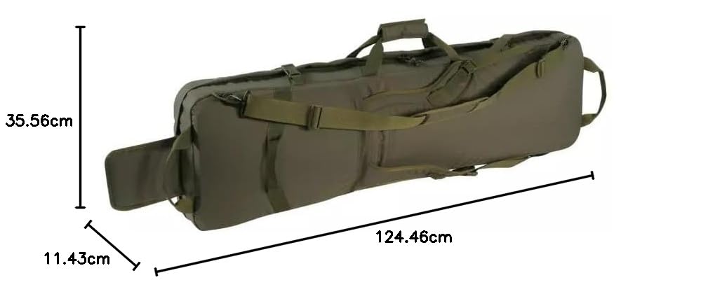 Tasmanian Tiger TT DBL Modular Rifle Bag Olive (7751.331) - Tactical Military Range Gear for Hunting & Shooting Sports