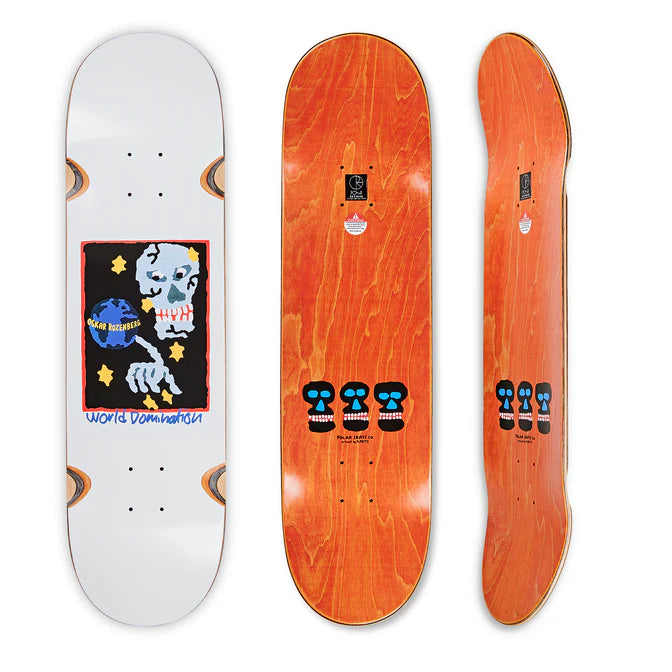Polar Oski World Domination Skateboard Deck 8.75