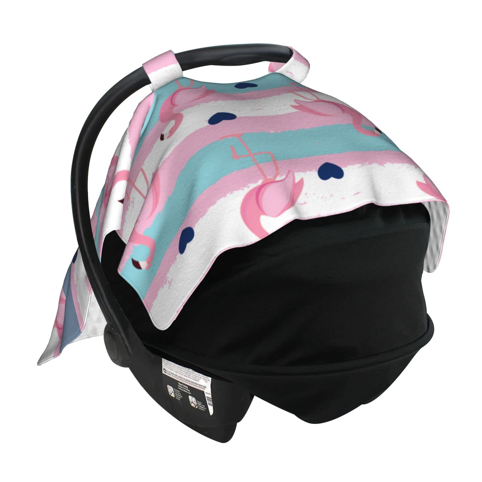 Personalized Baby Car Seat Covers with Name - Custom Infant Car Seat Canopy for Boys & Girls - Nursing & Breastfeeding Cover - Perfect for Travel, Shopping & Daily Use