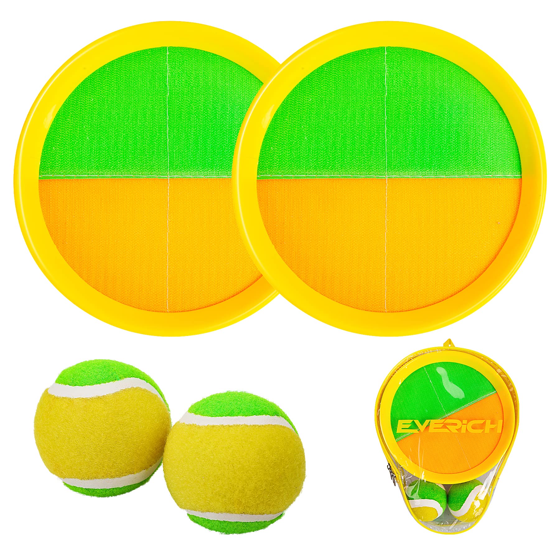 **U&C Planet Beach Toys for Kids Ages 4-8 - Outdoor Toss & Catch Ball Set with Paddles - Fun Family Yard, Lawn & Indoor Games for Kids & Adults - Perfect for Backyard, Beach, Park & Playtime**