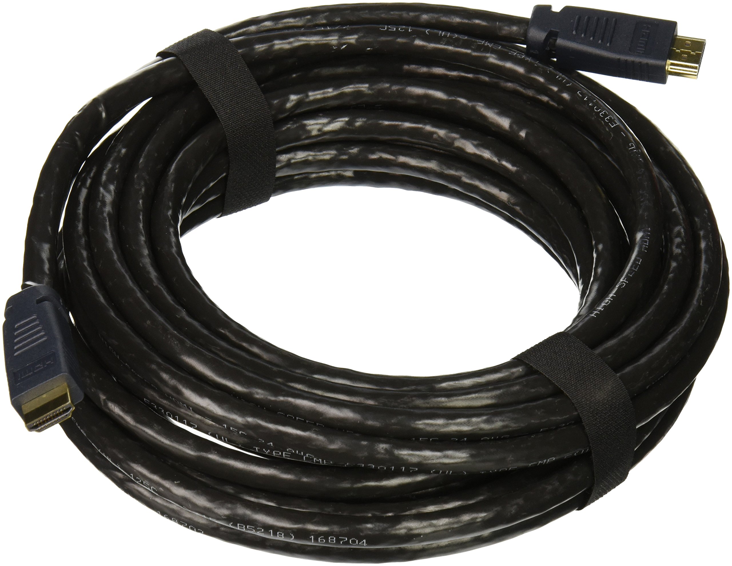 Legrand C2G 41191 Plenum Rated HDMI & Ethernet Cable - 25ft High-Speed Black HDMI & Ethernet Cable for Home Theater, Office Networking & AV Installations