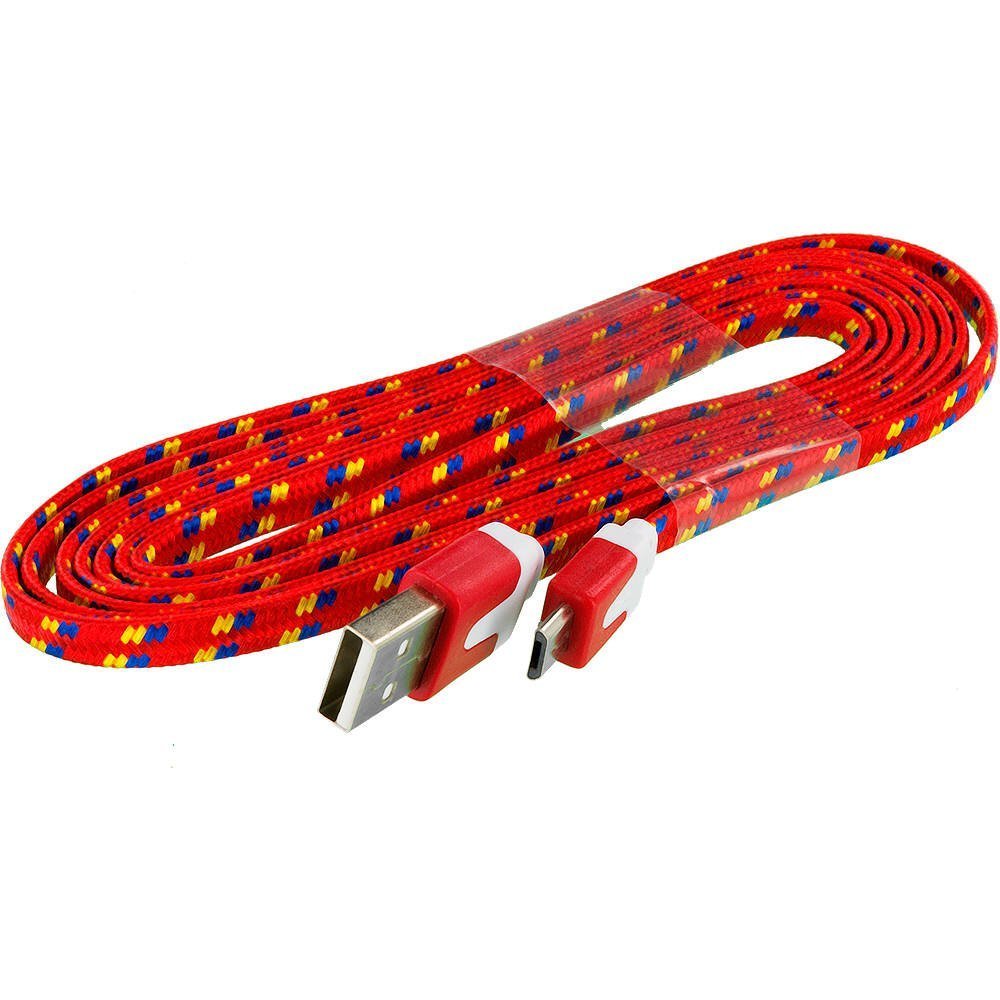Cell-Stuff 3FT Red Braided USB-C Fast Charging Cable - Compatible with Most Phones & Tablets | Durable Type-C Cord for Home, Office & Travel Charging
