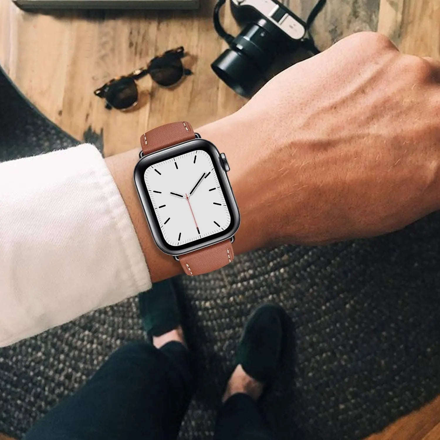 Classic Single Tour Leather Watch Straps - Genuine Leather Replacement Bands for Men & Women - Perfect for Dress Watches, Business & Casual Wear