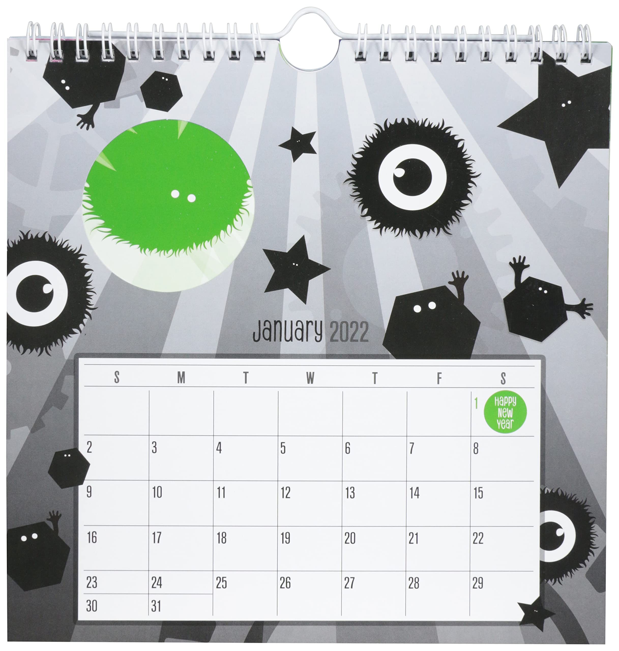 Turner Licensing TINC 8x8 Die Cut Wall Calendar 2024 - Premium Quality Paper, Perfect for Home, Office & Gift Giving - Stay Organized with Stylish Desk Decor (22998979001)