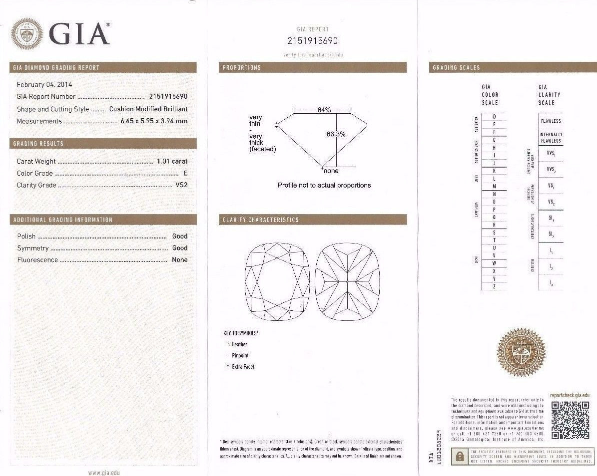 GIA Certified 2.41 Carat Natural Cushion Cut Baguette Diamond Ring in Platinum E/VS2 - Perfect for Engagement, Wedding & Anniversary Gifts