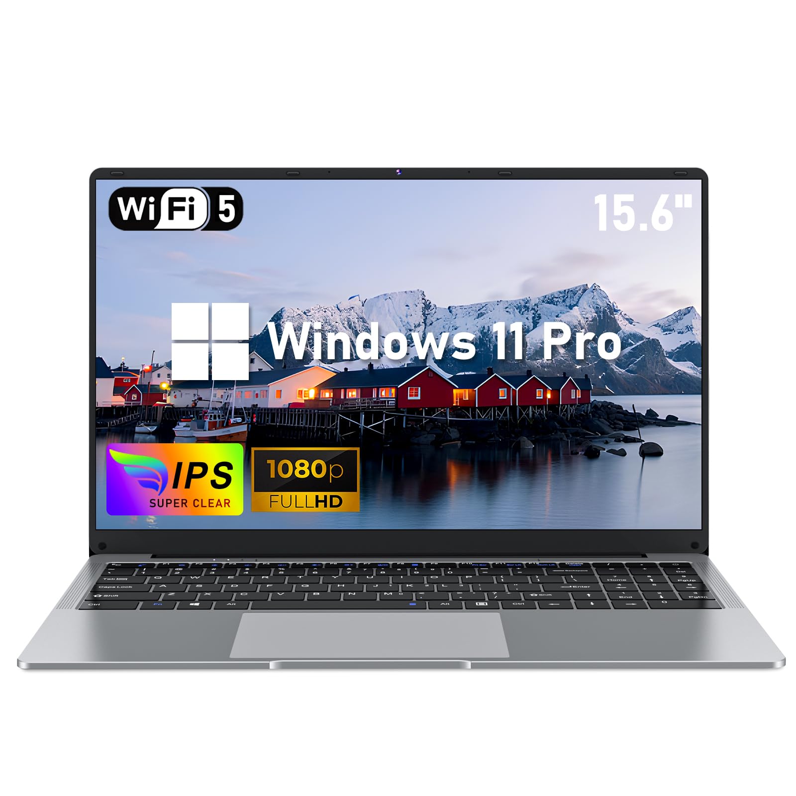 NIAKUN 15.6 Inch Laptop - 8GB RAM 256GB SSD, Intel Celeron N4000 Processor up to 2.6GHz, Full HD 1920x1080 Display, 5000mAh Battery, TF Card Slot, WiFi 5, Bluetooth 4.2 - Perfect for Work, Study & Entertainment