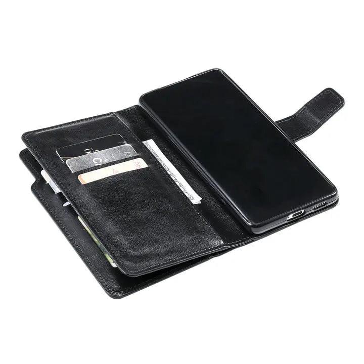 Samsung Galaxy S24 Plus Flip Wallet Case - Genuine Leather Book Style Cover with Card Slots & Stand Function for Daily Use & Travel