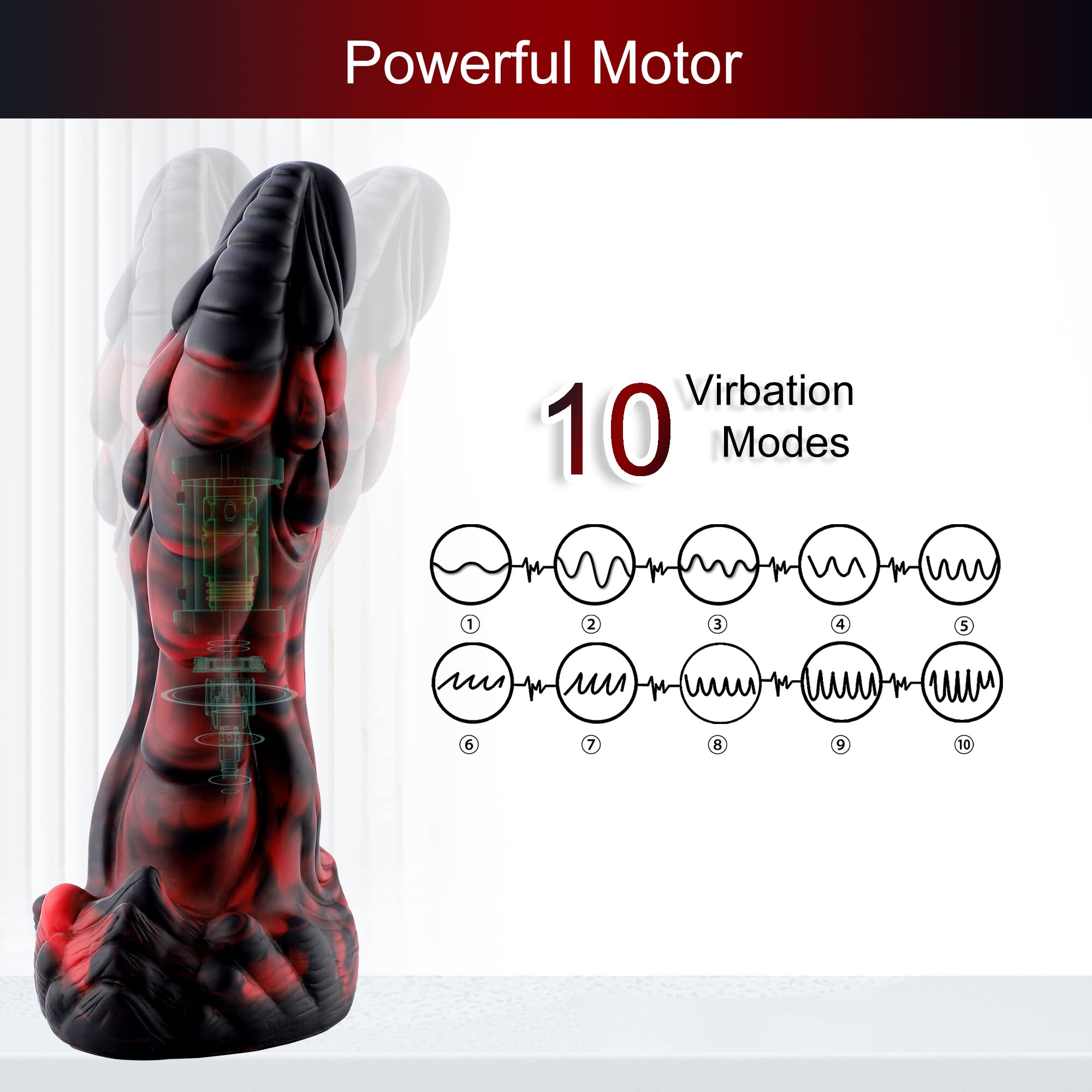 Wildolo APP/Remote/Key 3-in-1 Wireless Bluetooth Vibrating Dildo - 10 Vibration Modes, Flexible Rechargeable Adult Sex Toy for Couples & Women - Perfect for Solo Play, Partner Intimacy & Spicing Up Your Sex Life
