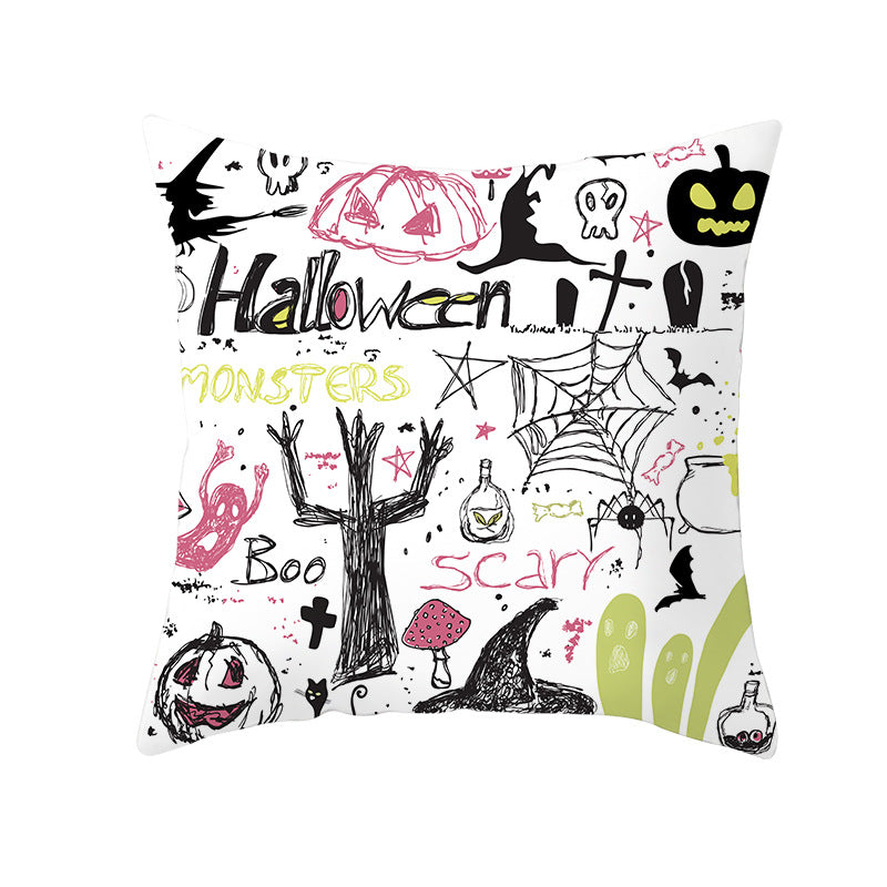 Spooky Halloween Pillowcase - Soft & Comfortable Decorative Pillow Cover for Halloween Decorations - Perfect for Home, Party, and Seasonal Decor