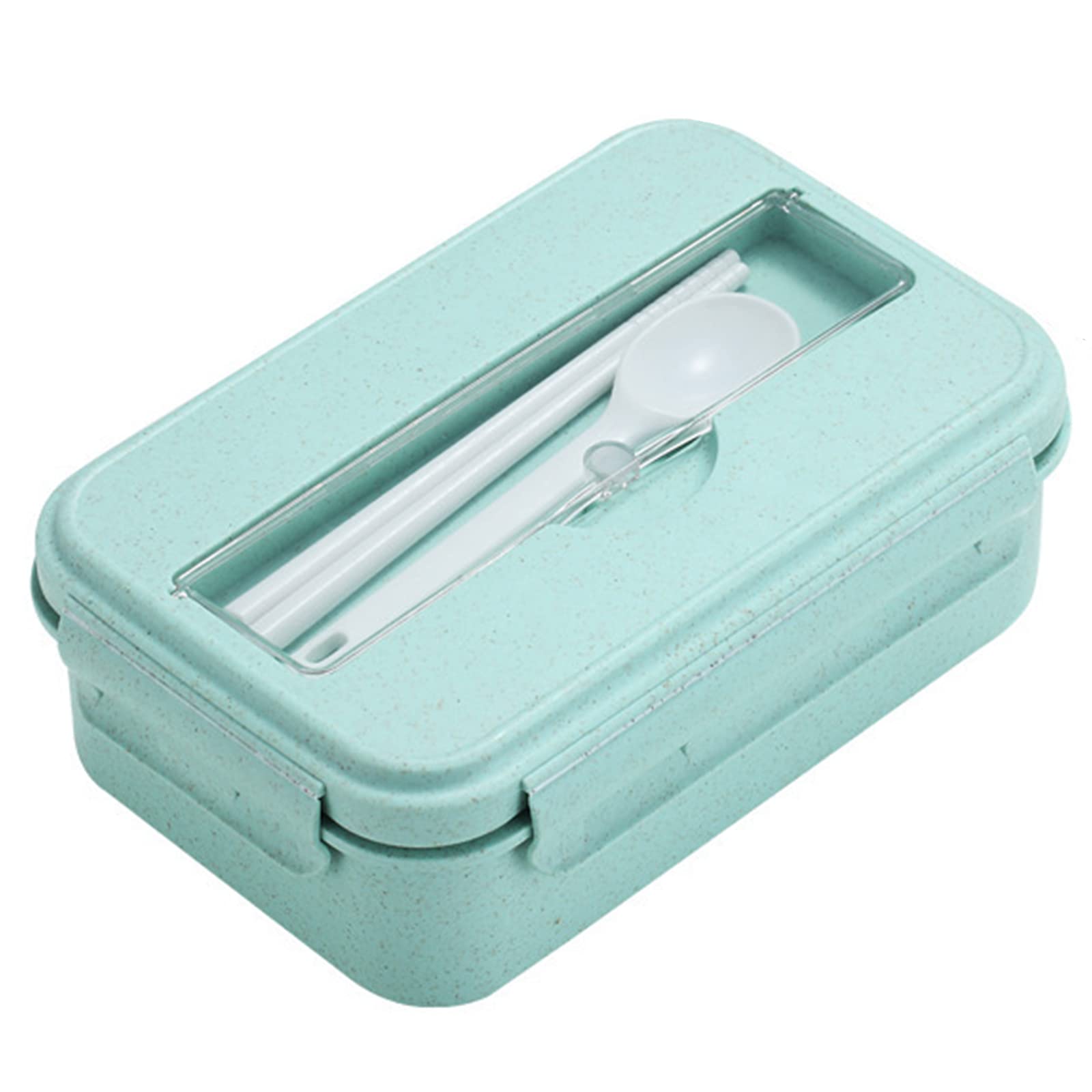 Premium Japanese Style Insulated Bento Box - 3 Compartment Microwave Safe Lunch Container for Adults & Kids (Green) | Ideal for Office, School, Picnics & Meal Prep