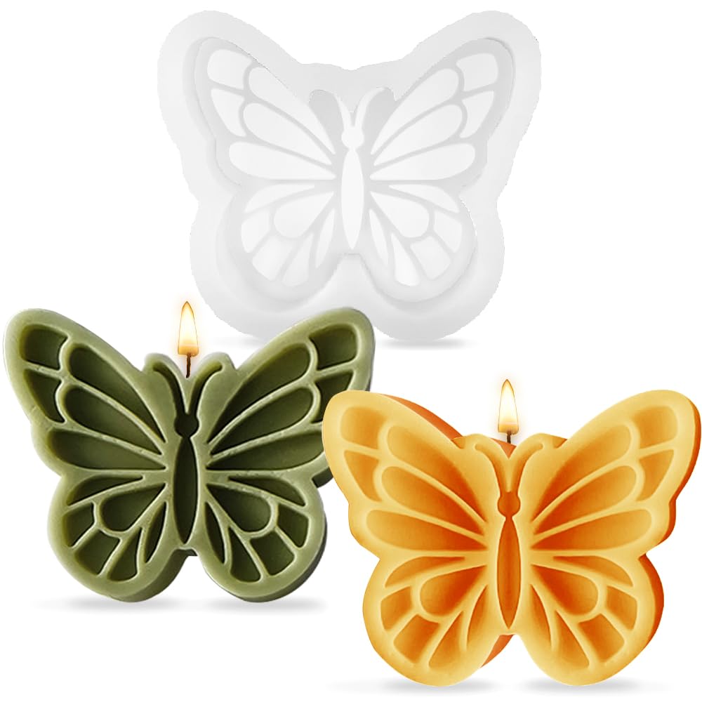 1 PCS 3D Butterfly Silicone Mold for DIY Candle, Soap, Resin, and Chocolate Making - Perfect for Home Decor, Room Decoration, and Crafting Supplies - Ideal for Weddings, Parties, and Gift Giving