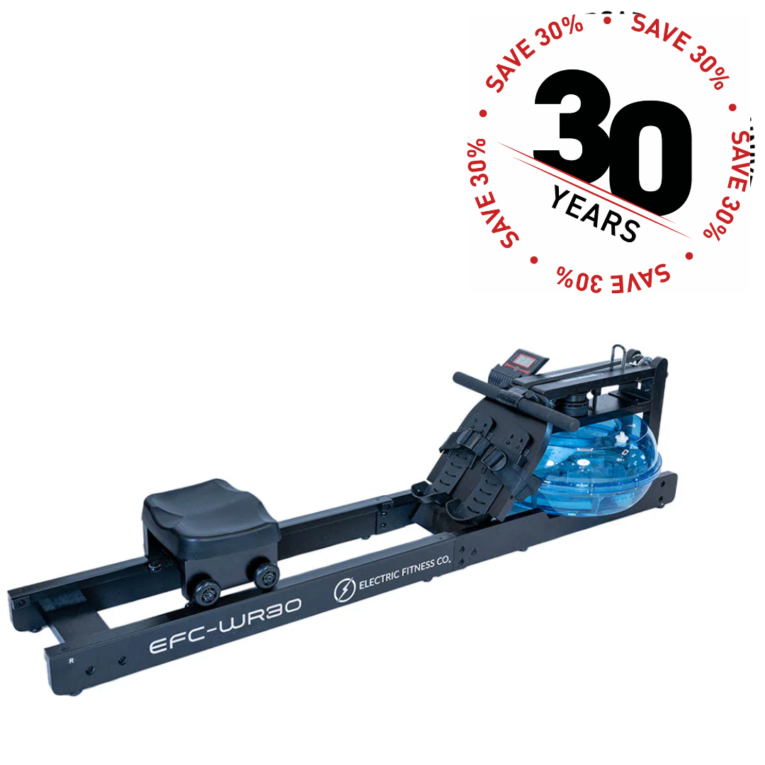 EFC WR30 Water Rower - Premium Home Fitness Rowing Machine for Full Body Workout | Perfect for Home Gym, Cardio Training & Low Impact Exercise