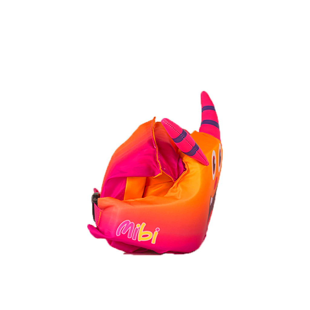 Mibi Bubble Neo Pink Float Vest for Kids 2-3 Years - Safe & Comfortable Swimming Aid for Toddlers - Perfect for Pool, Beach & Water Play