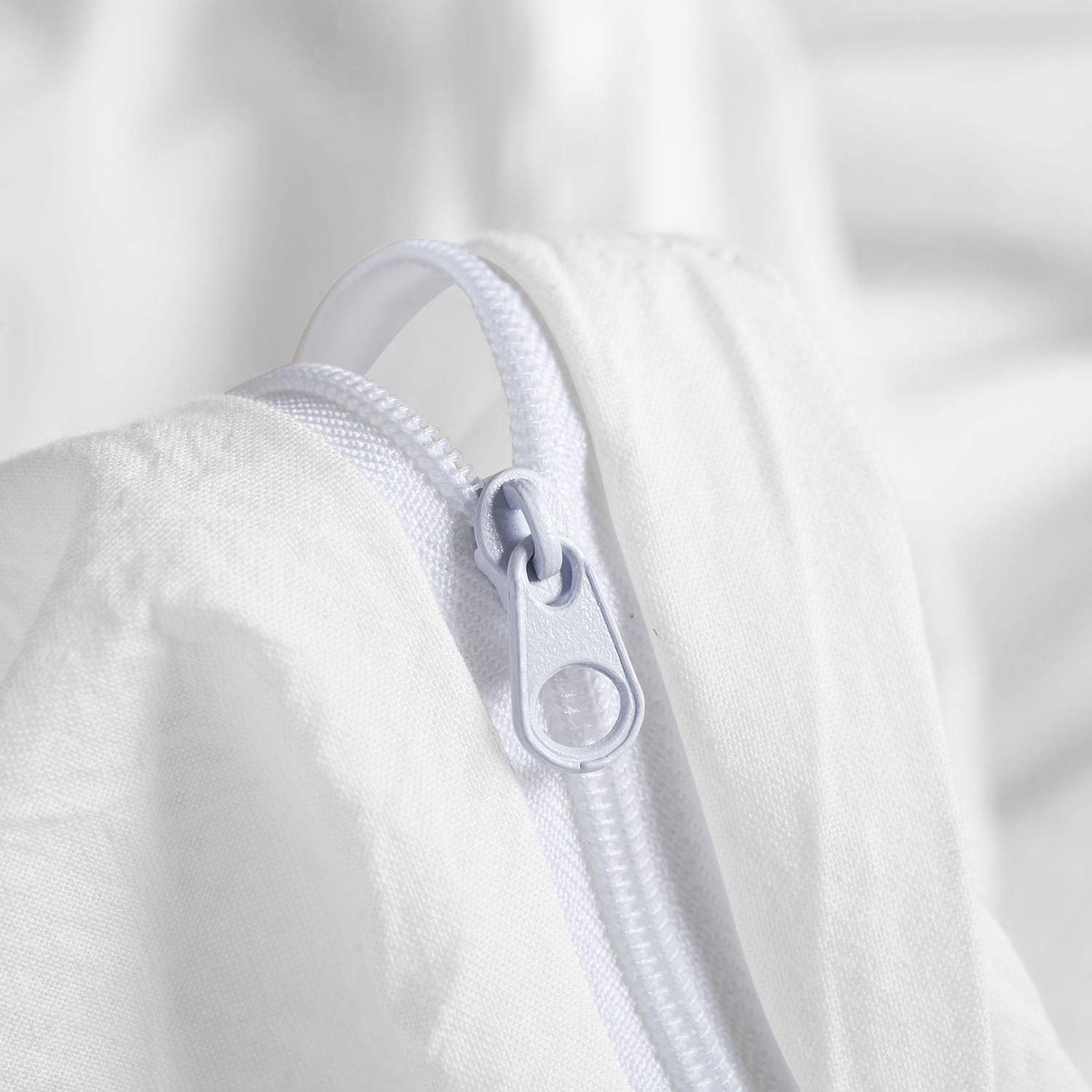 Premium 100% Egyptian Cotton Duvet Cover King/California King Size - 600 Thread Count Ultra Soft & Breathable Bedding Set | Luxury Cooling Duvet Cover for All Seasons | Perfect for Master Bedroom, Guest Room & Hotel Use (White)