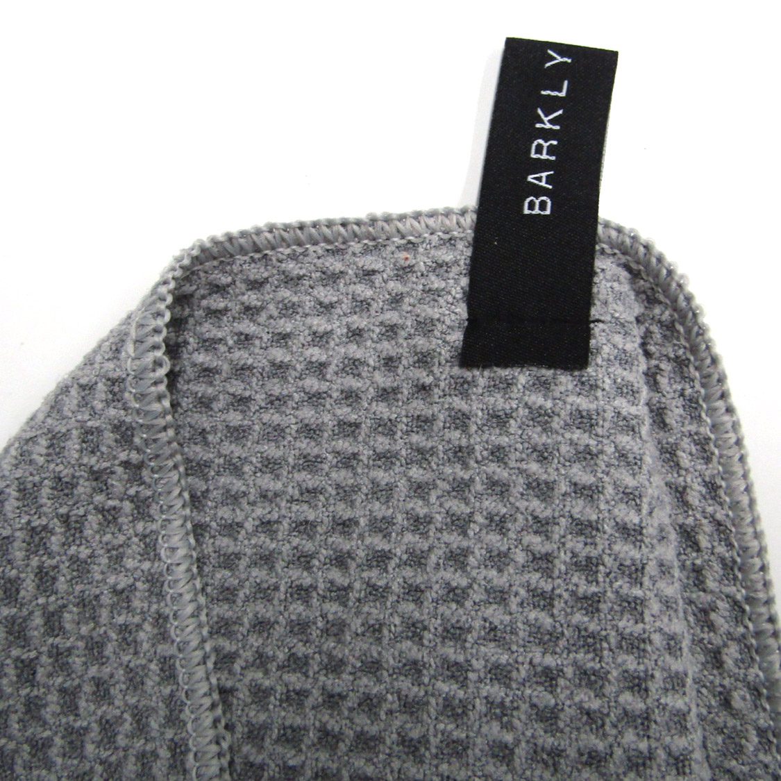 Premium BARKLY BASICS Microfiber Tea Towel - Super Absorbent & Quick-Drying Kitchen Towel for Dishes, Glassware & Countertops | Soft & Durable Grey Dish Cloth for Everyday Cleaning & Drying