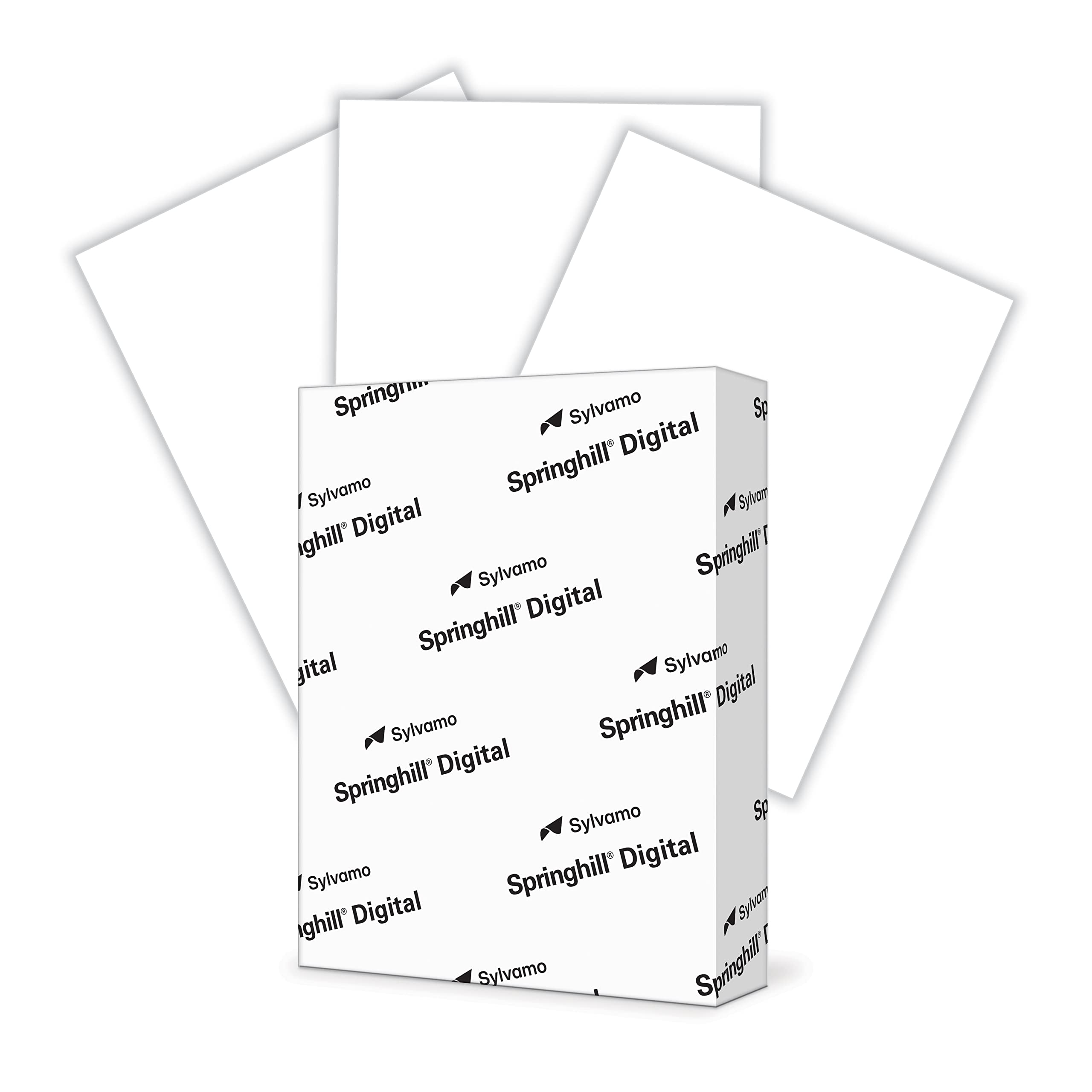 Premium 90lb (163gsm) Springhill White Cardstock Paper - 8.5” x 11”, 750 Sheets (3 Reams) - Smooth Finish for Greeting Cards, Flyers, Scrapbooking, Invitations, Business Cards & DIY Crafts - Acid-Free Printer Paper for Home & Office Use