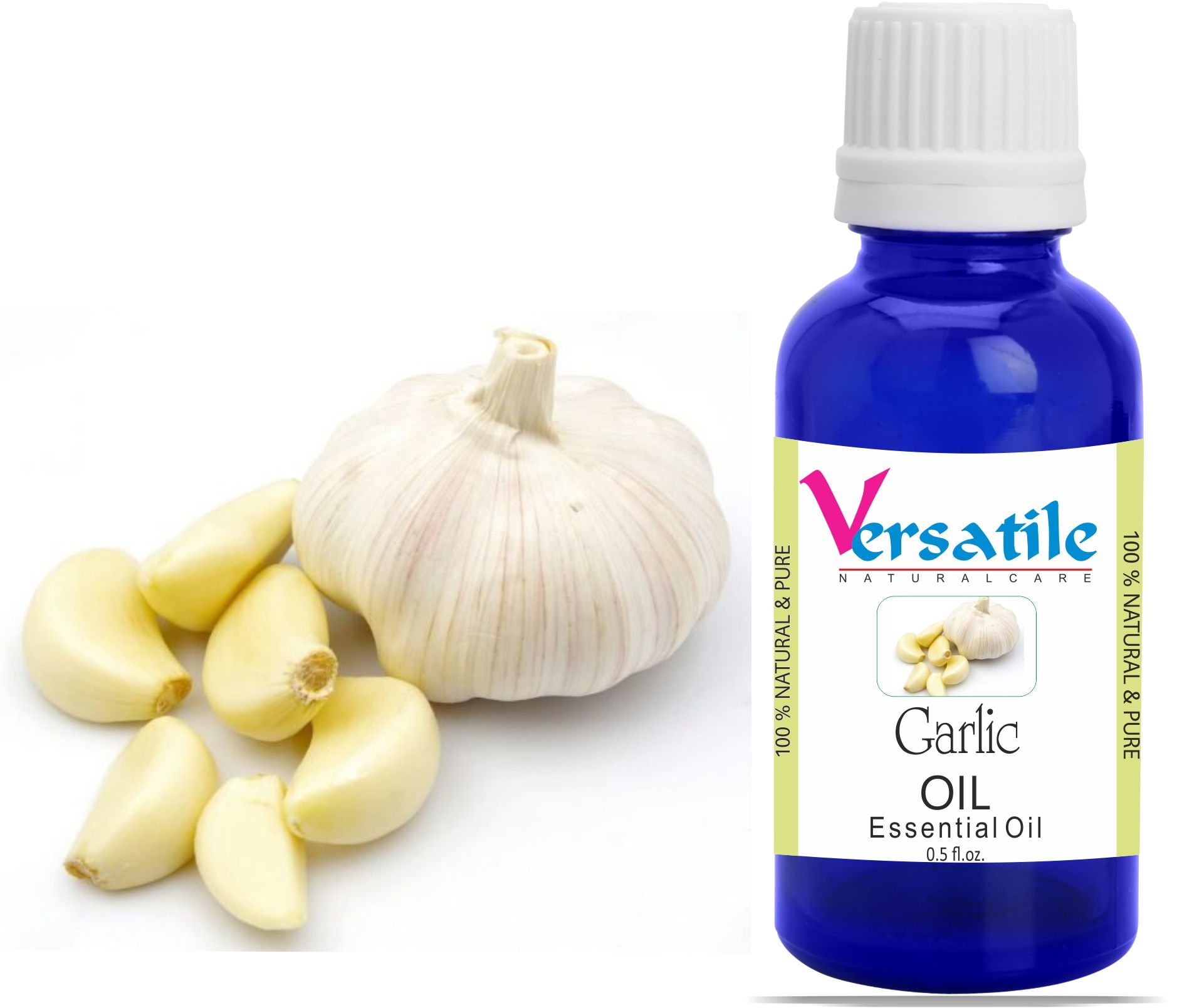 100% Pure Natural Garlic Essential Oil for Aromatherapy, Diffusers & Massage - 3ml to 1000ml Size Options - Perfect for Relaxation, Stress Relief & Home Scenting