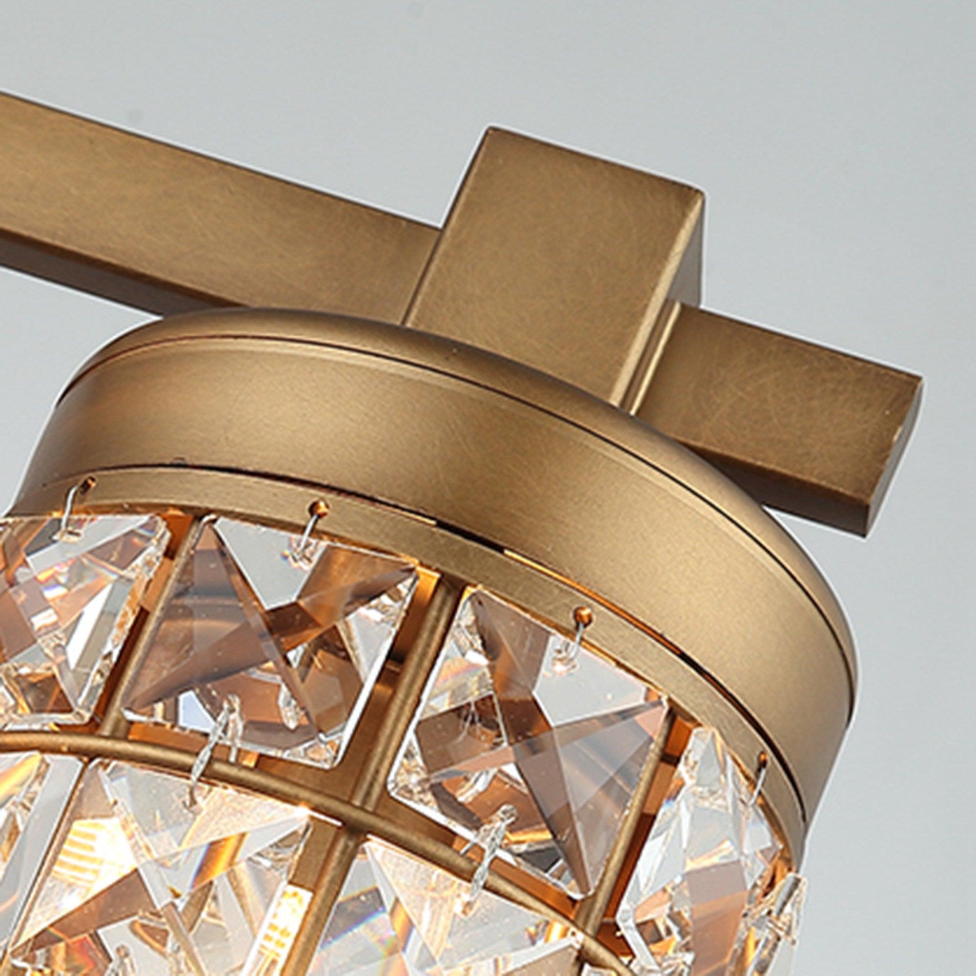 3-Light Modern Gold Wall Sconce - Elegant Lighting for Living Room, Bedroom, or Hallway