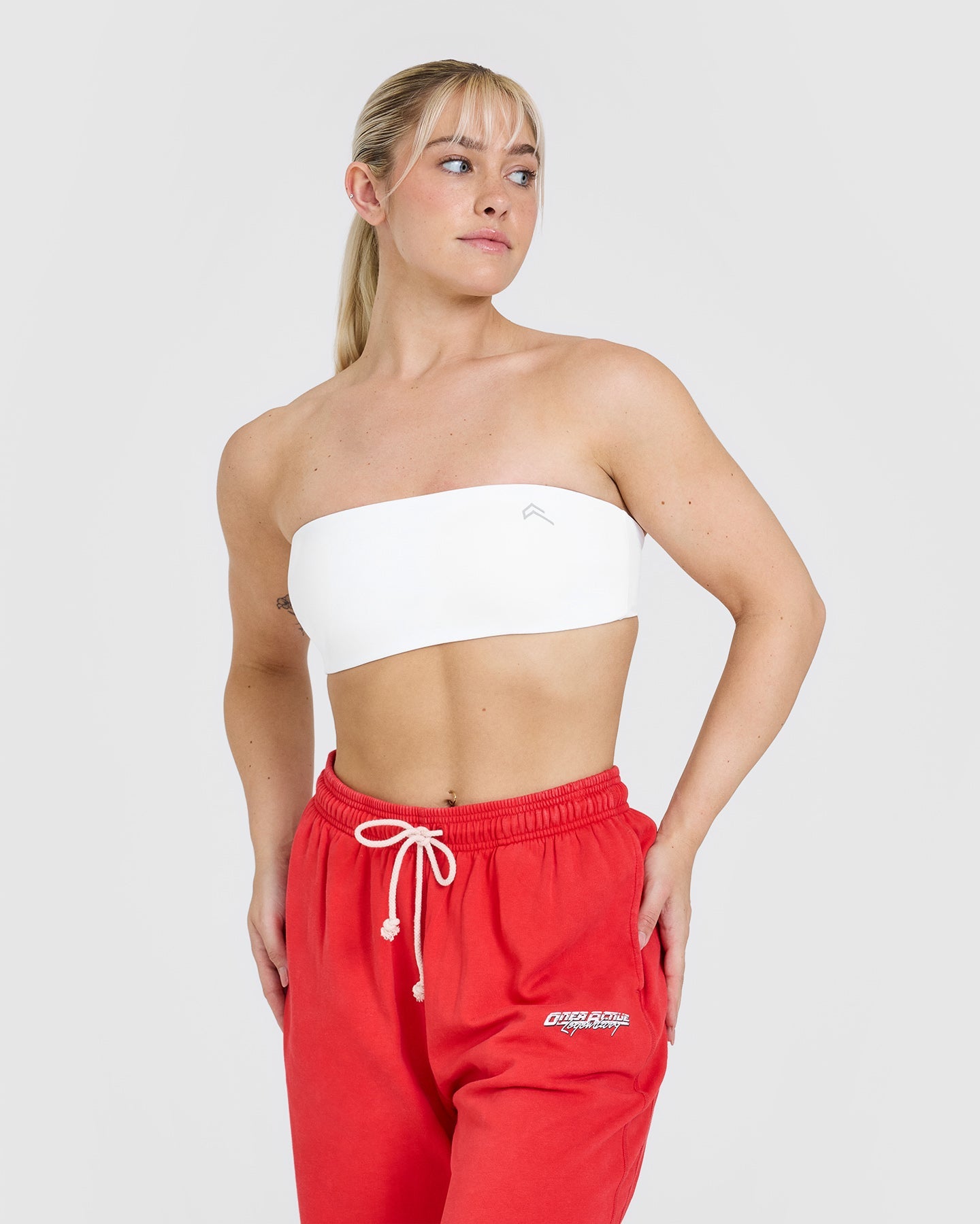 Unified Micro Bandeau Bralette - Seamless Wireless Comfort Bra in White | Perfect for Yoga, Lounge & Everyday Wear