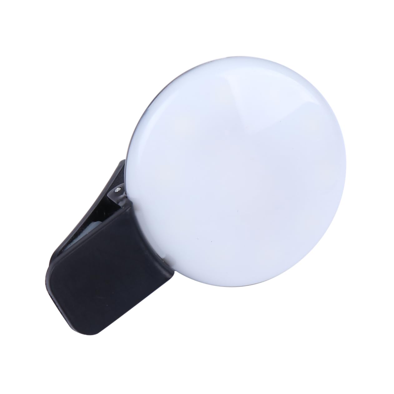 ABOOFAN 2 Pack Clip-On Ring Light with Dimmable LED for Selfie, Live Streaming & Video Calls - Perfect for Smartphone, Camera, Computer & Beauty Makeup (White Plastic)