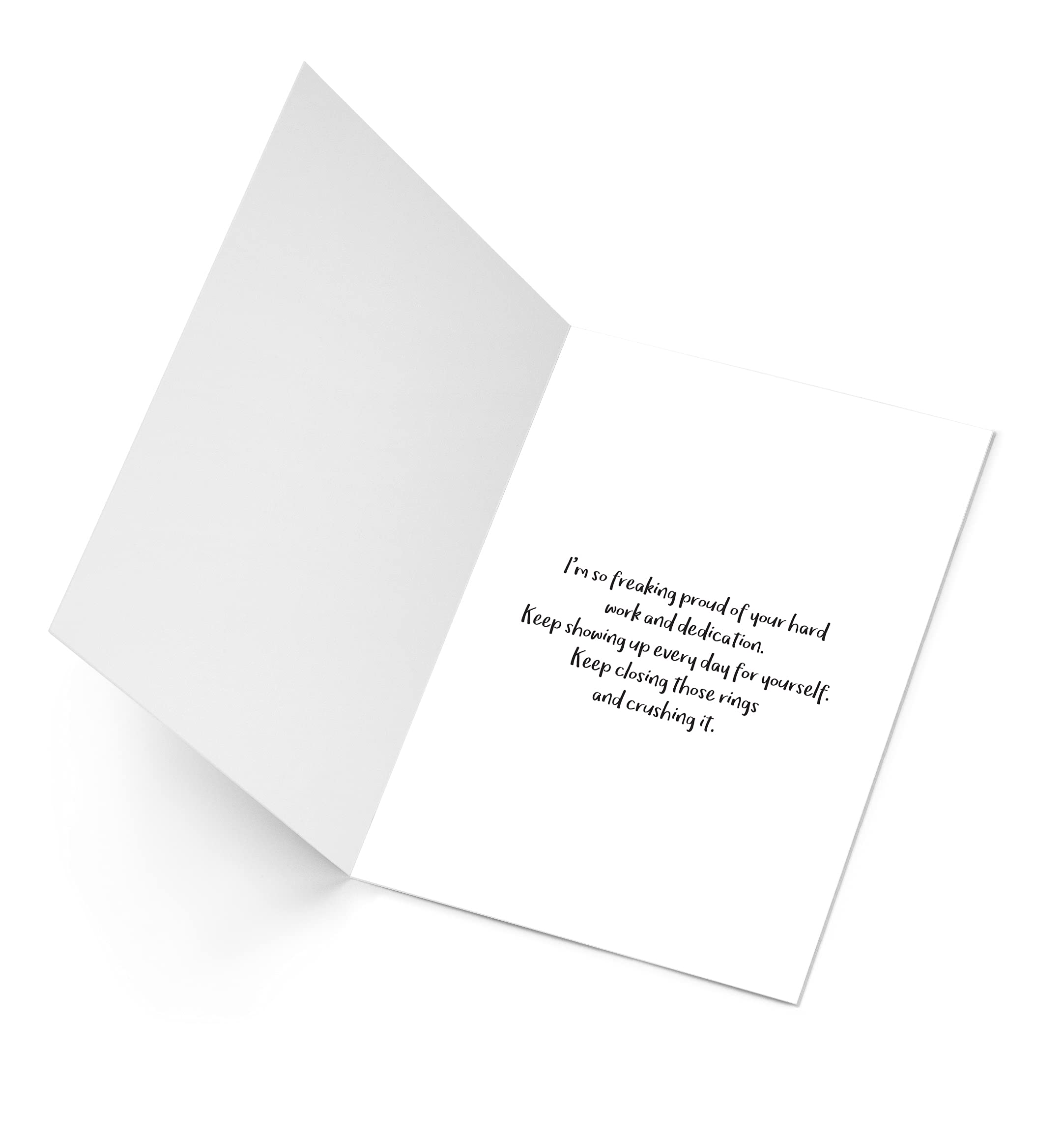 Progress Not Perfection Greeting Card - Motivational Fitness Card for Workout Encouragement | Exercise & Movement Inspiration | Perfect for Gym Enthusiasts, Yoga Practitioners & Health Coaches