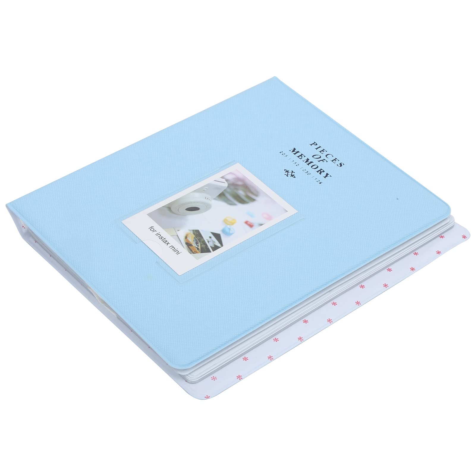 Durable Universal 3-in-1 Photo Album for Bus Tickets, Bank Cards & Business Cards - Portable Memory Keeper for Movie Tickets Collection (Blue) | Perfect for Travel, Office & Home Organization