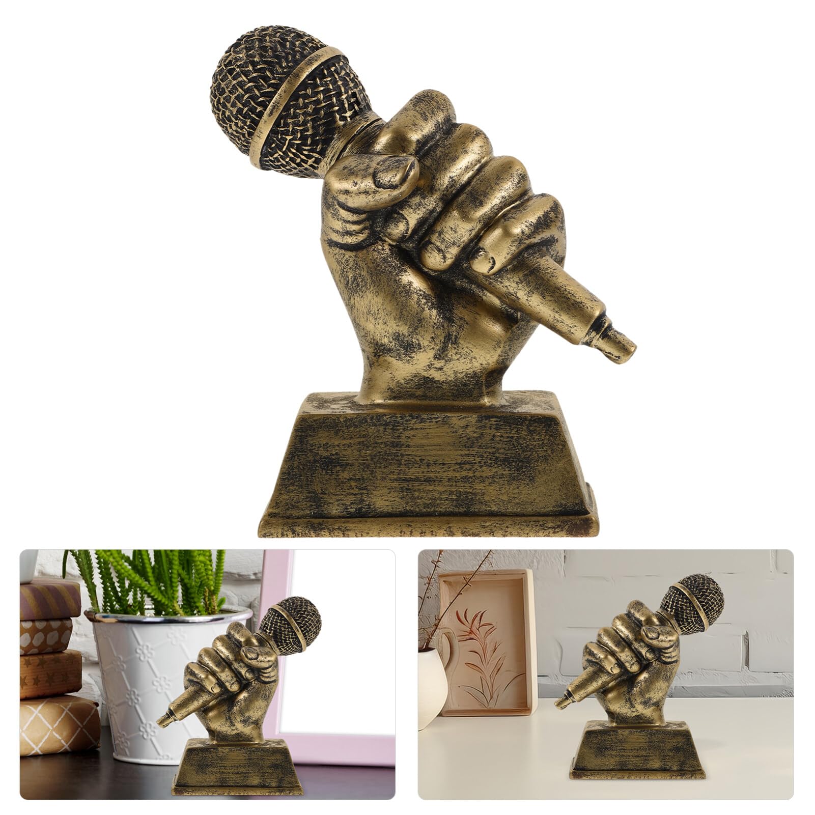 Toddmomy Engraved Mic Drop Trophy - Fun Musical Award for Karaoke Singing Competitions, Parties & Appreciation | Perfect for Talent Shows, Music Contests & Celebration Events